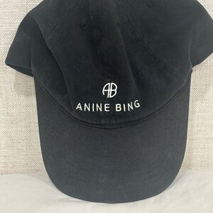 Anine Bing Classic Black Cap